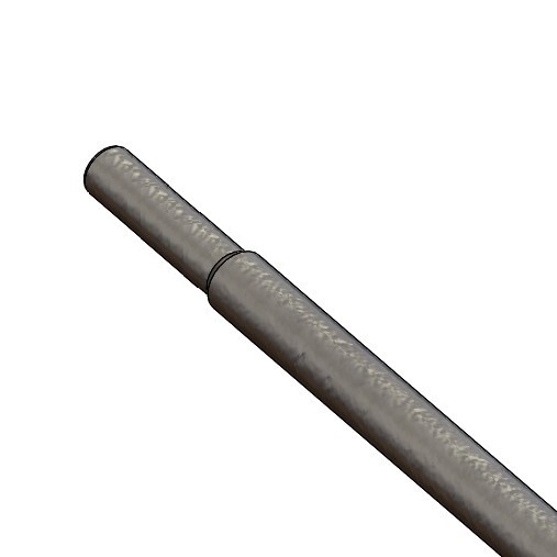 Steel tube, galvanized swaged 