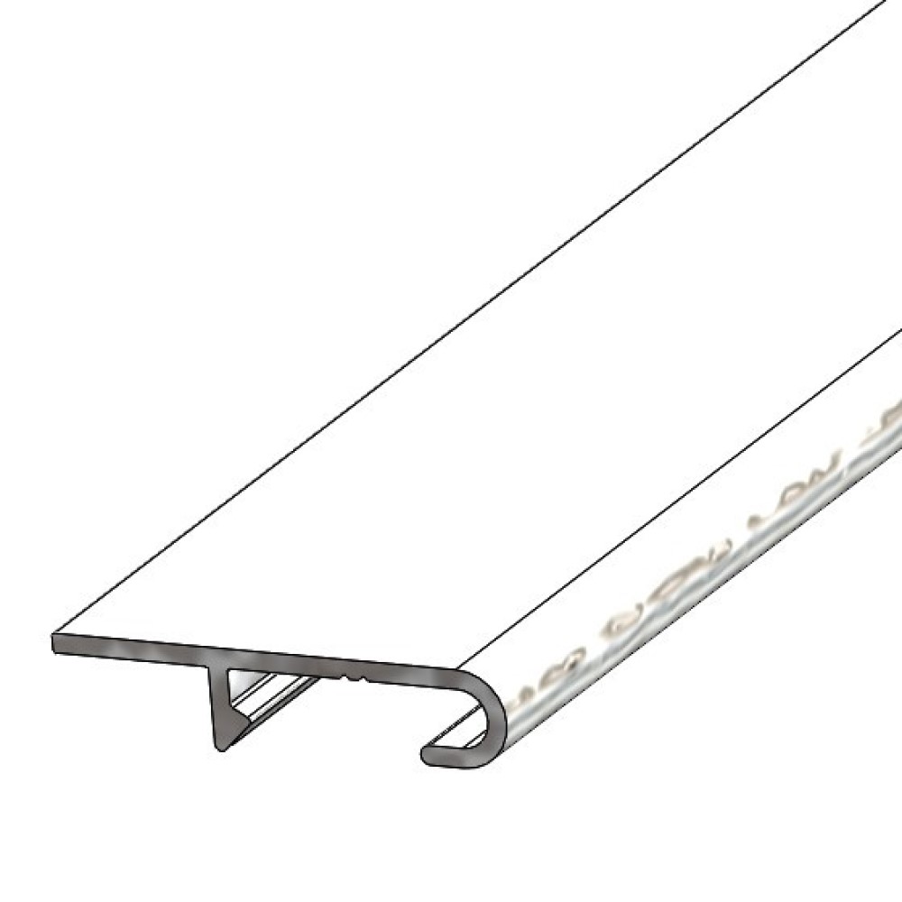 89200100_Folienklemmprofil.jpg Aluminum poly lock profile - L = 6000 mm