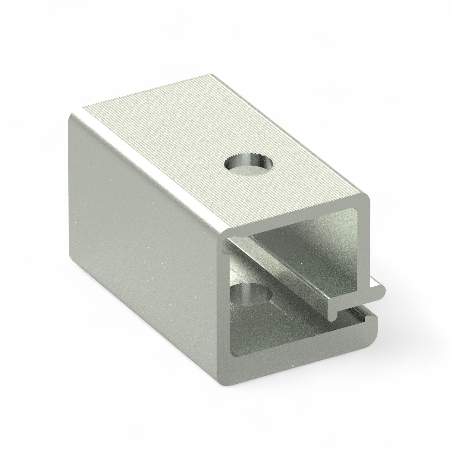 Alu-cable-clamp 40.3 f. screenprofile 40mm - PU = 250 pcs Alu-cable-clamp 40.3 f. screenprofile 40mm - PU = 250 pcs