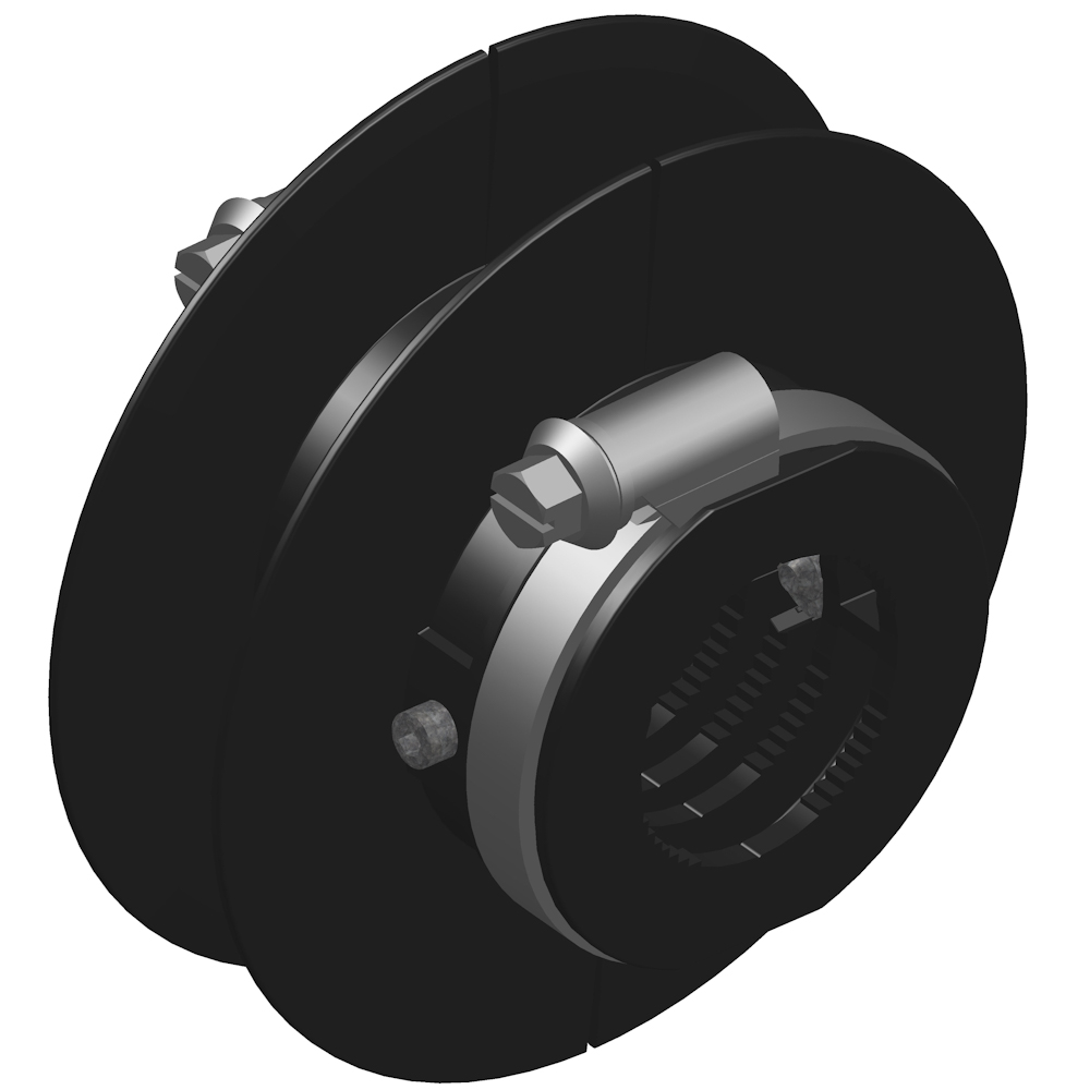 Vent pulley unit - including hose clamps - PU = 50 pcs