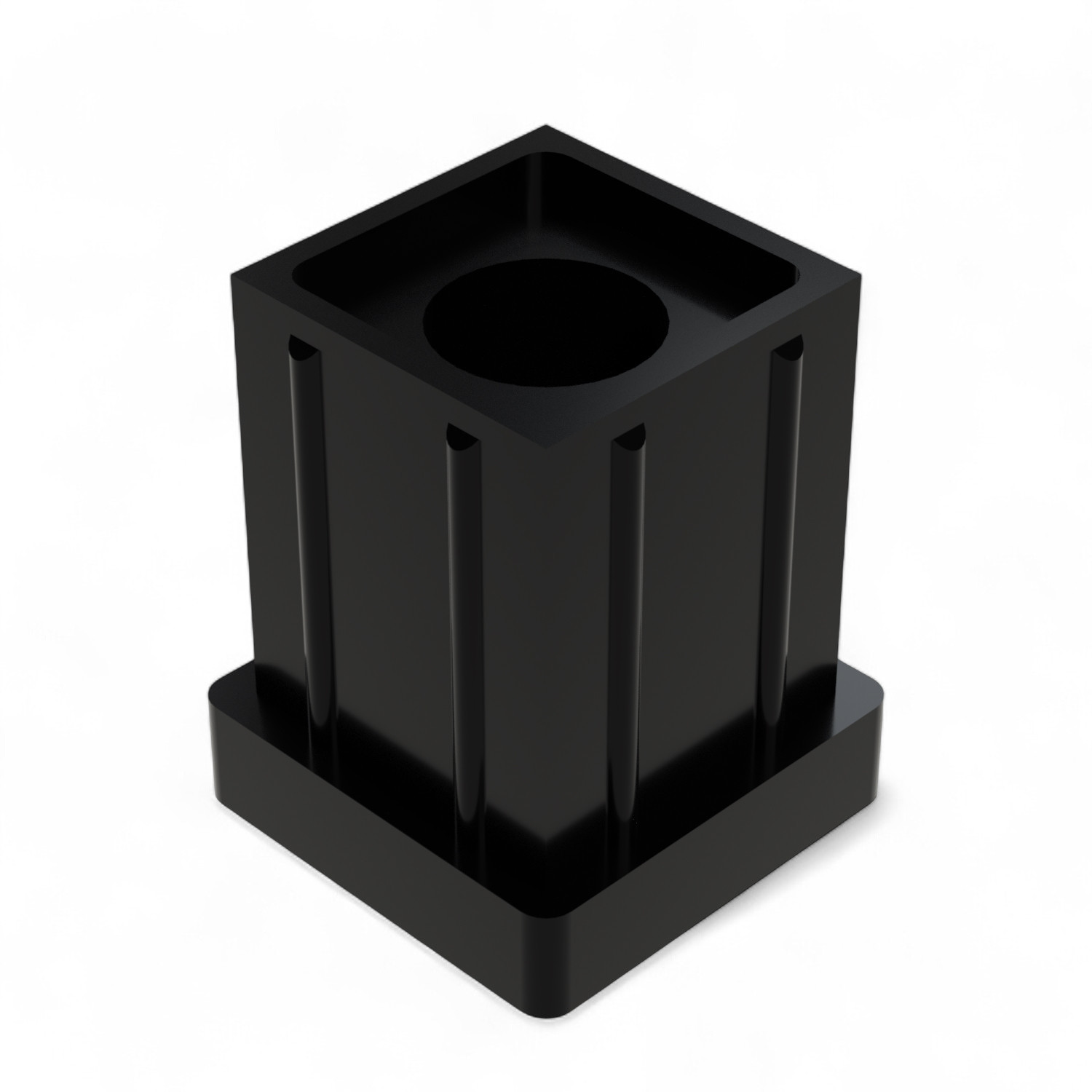 Square bushing for tube 30.30.1.5 - PU = 200 pcs