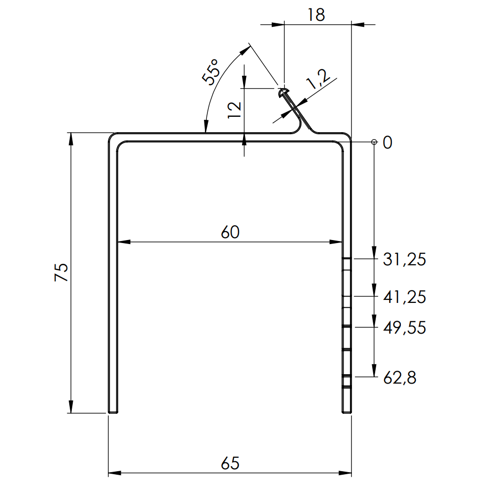 Truss clamp 60 mm - PU = 100 pcs