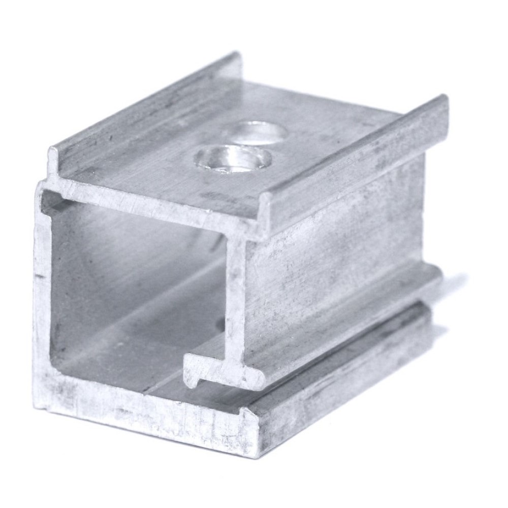 Alu-clamp 26 mm, lower part  - PU = 100 pcs