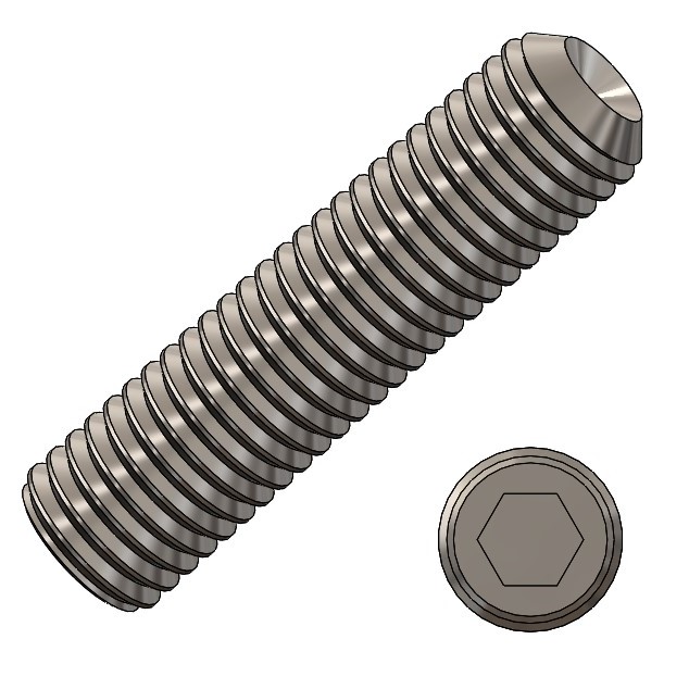 42100115_Gewindestift_M10x20.jpg Hexagon socket set screw with cup point 45 H 10x20 steel galv. DIN 916 - PU = 100 pcs