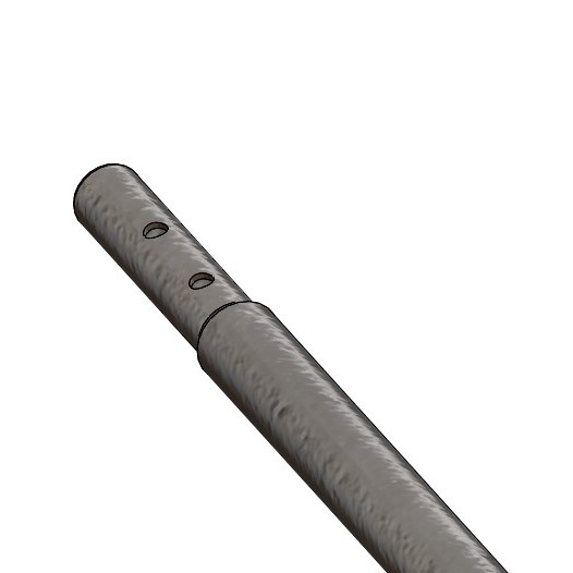 Steel tube - 32/1,5, galvanized, swaged - 6500 mm - Bundle = 86 pcs