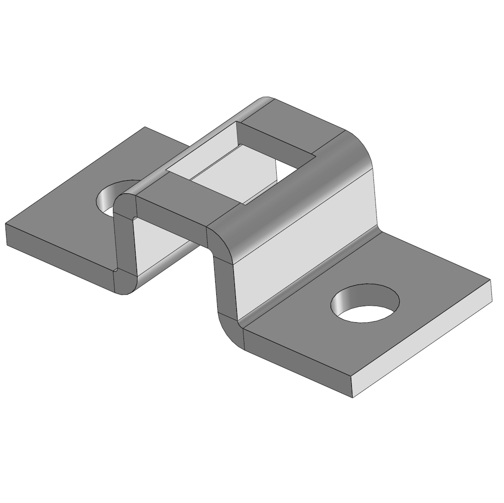 Mounting bracket for tube motor 16 mm