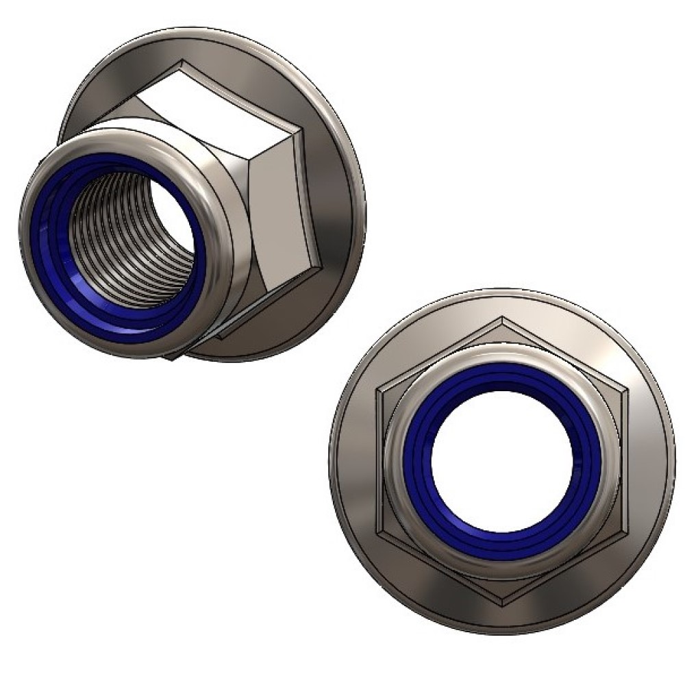 42200114_NylockMutter_M6_Flansch.jpg Nuts M 6 steel galv. with flange ISO 4161