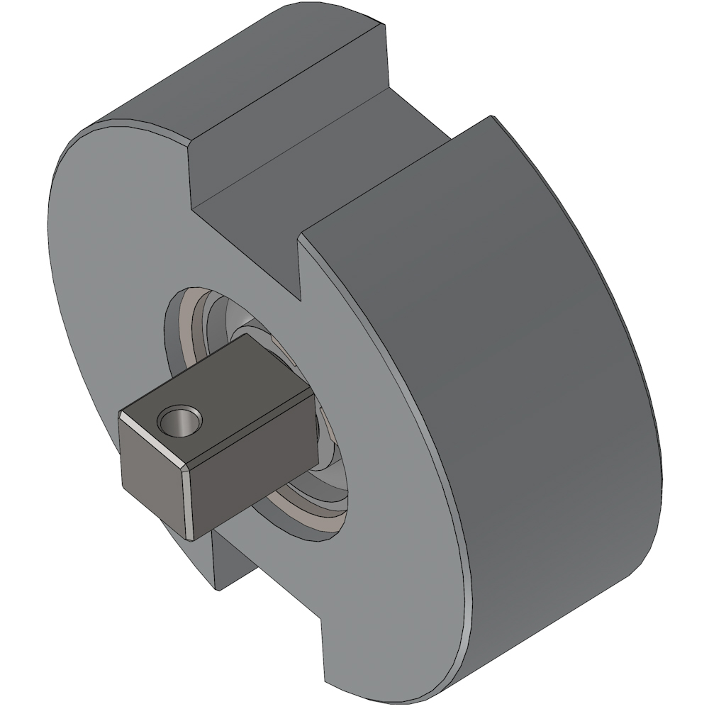 Endguide with bearing for tube motor