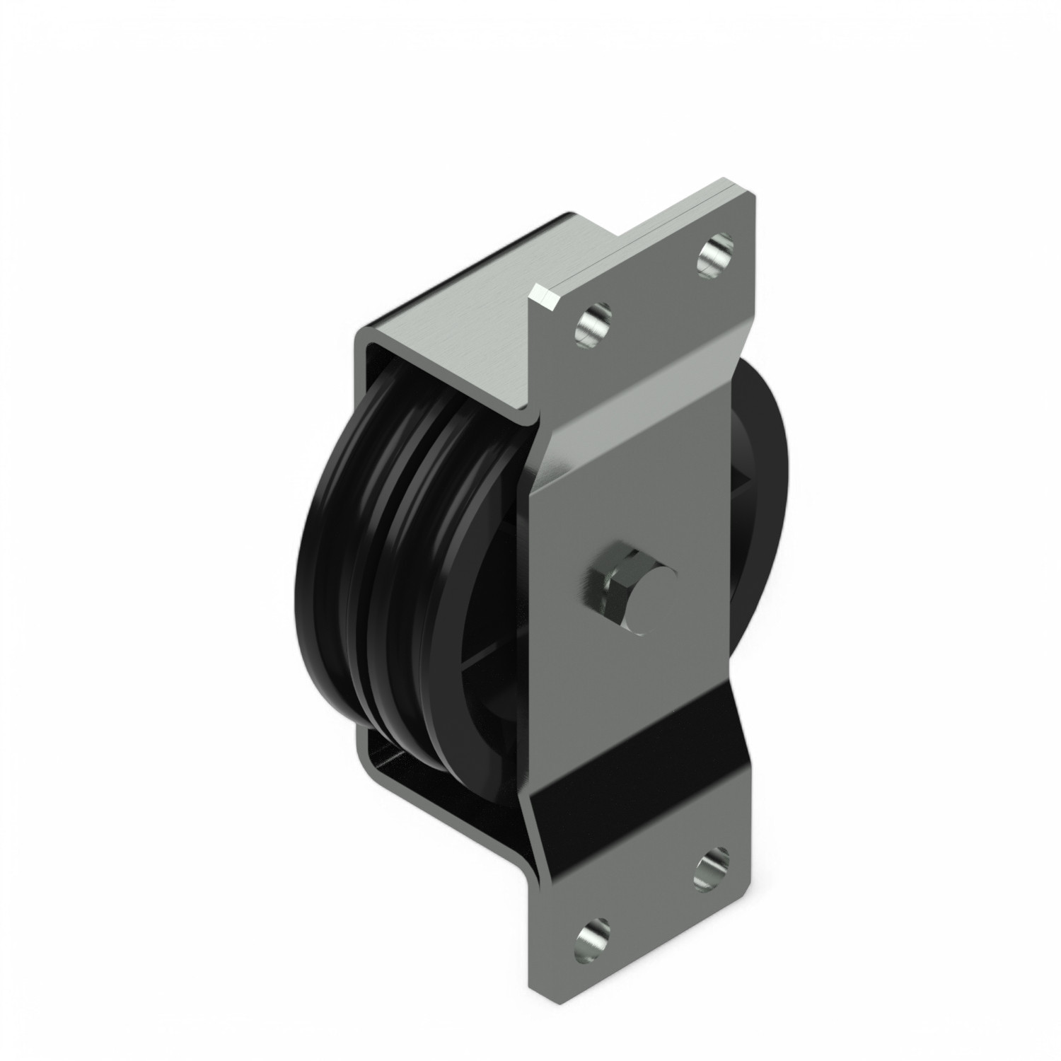 Double Pulley 90 mm, slide bearing, outdoor usage Double Pulley 90 mm, slide bearing, outdoor usage
