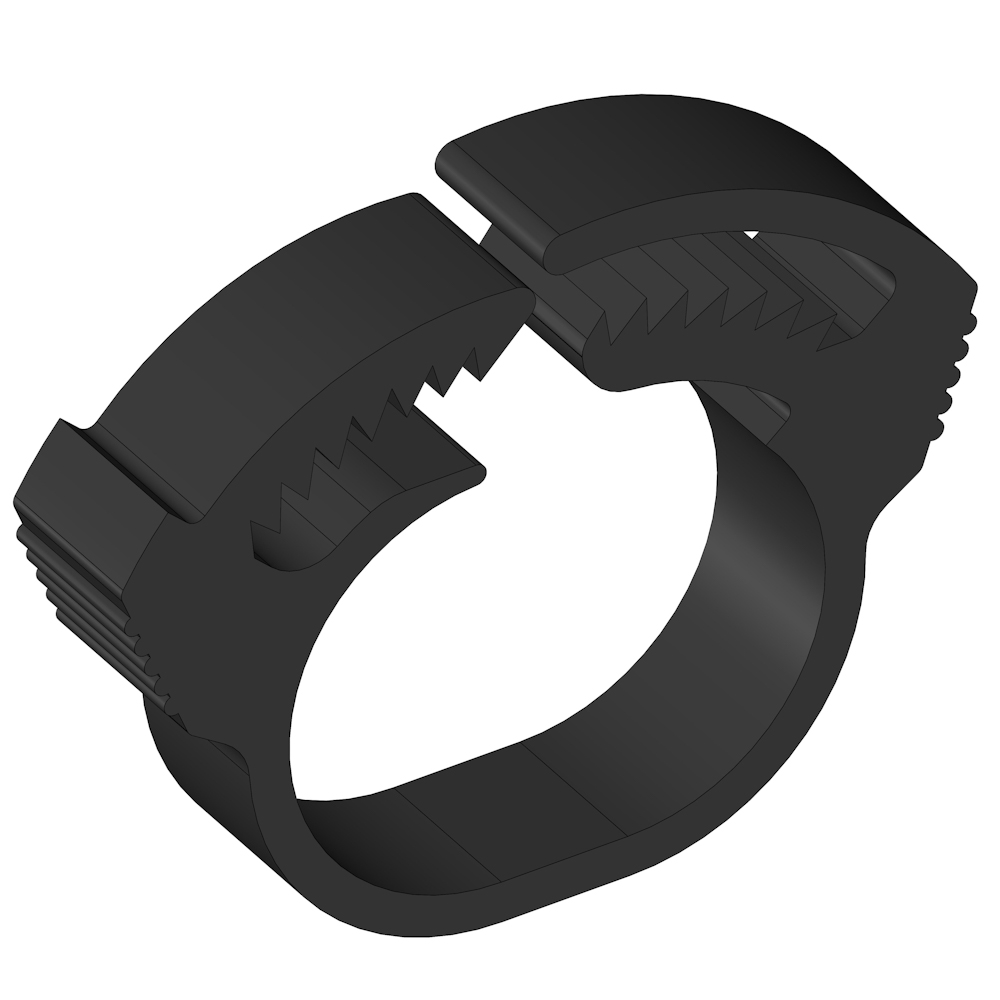 Plastic hose clamp R16 - PU = 1000 pcs