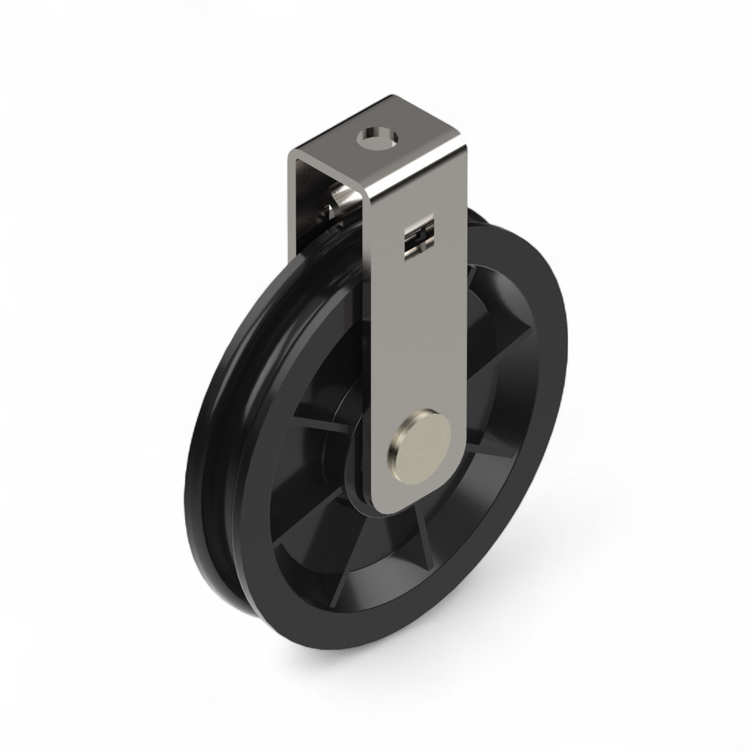 Cable pulley 90 with clamp - ball bearing Cable pulley 90 with clamp - ball bearing