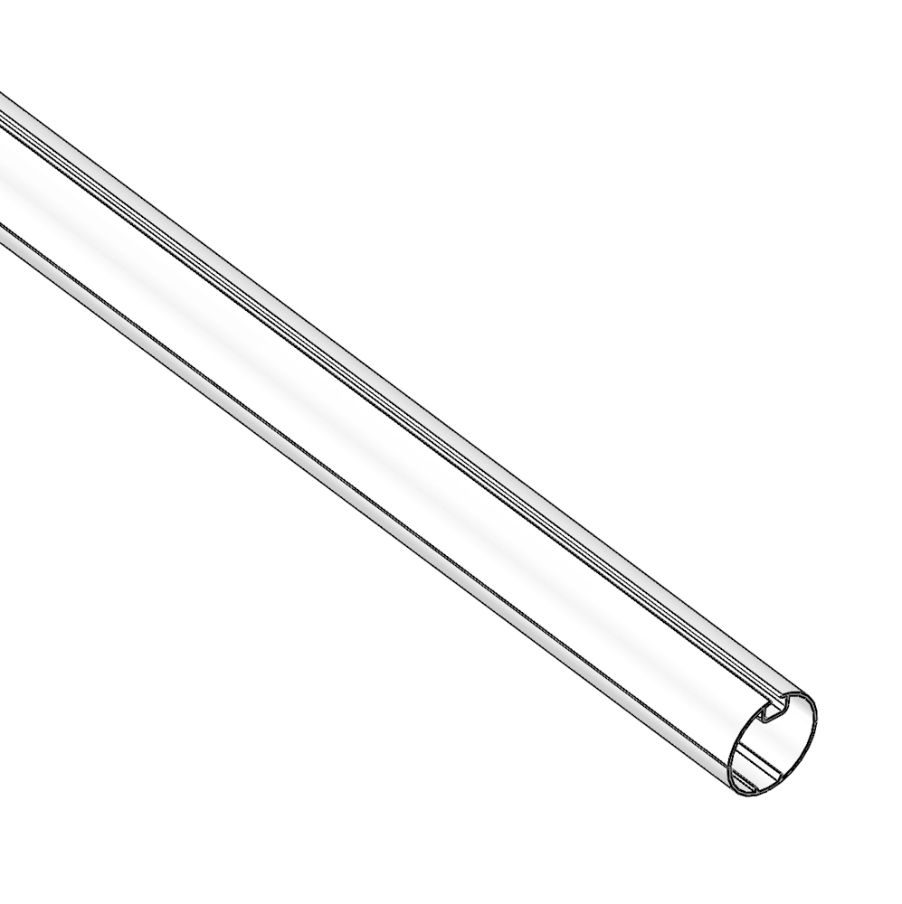 Aluminum tube for rollup curtains 50 mm Type 1 L=6,40 m - 86 pcs/ Bundle
