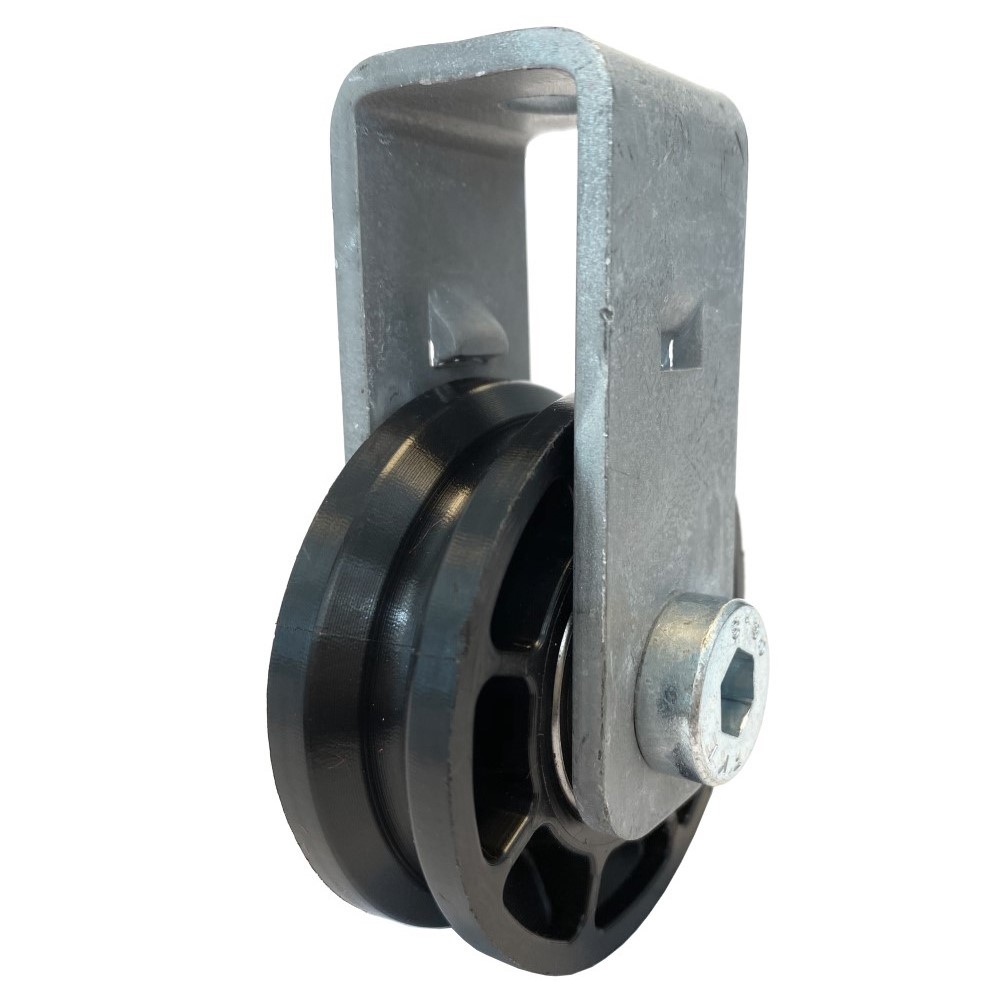 Cable Pulley Ø 52 mm / Ø 4 mm - with steel bracket 