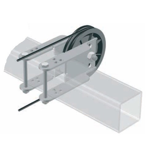 Cable pulley 90 with universal clamp 50.50