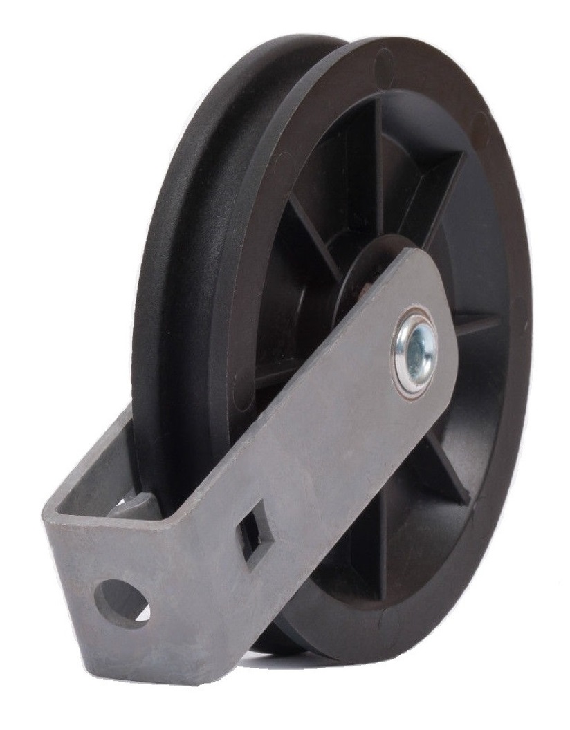 Cable pulley 90 with clamp - ball bearing Cable pulley 90 with clamp - ball bearing