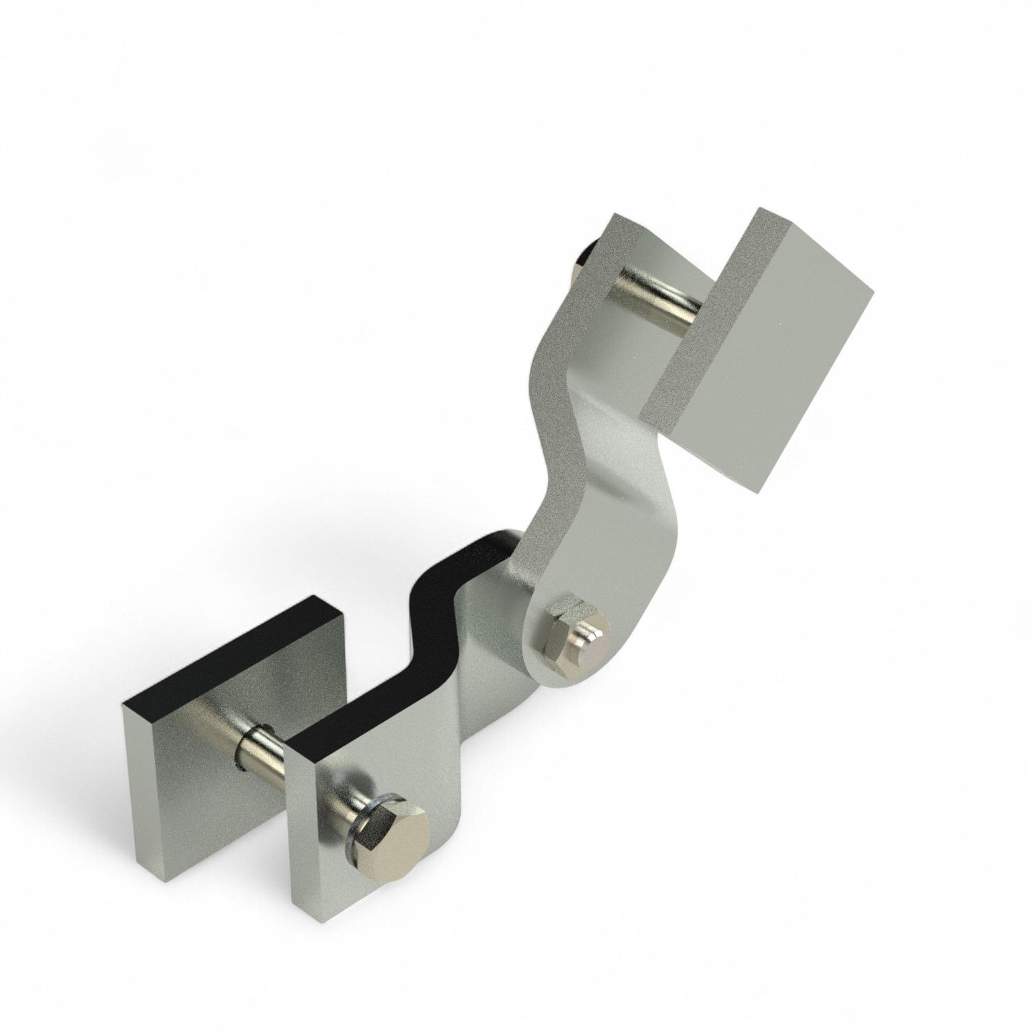 Square tube elbow connector 50x50 - PU = 10 pcs