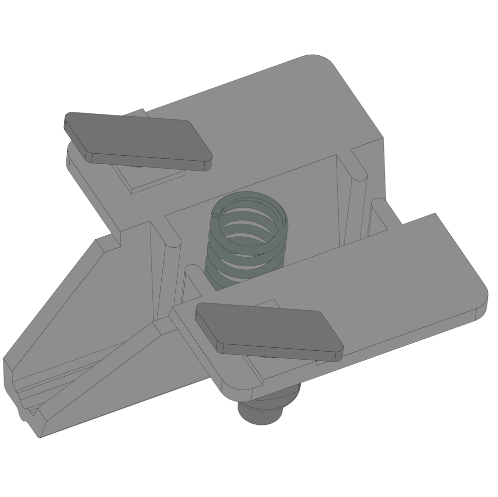 21100124_Gleit_Klemmteil_Screenprofil.jpg Slip joint incl. 1 spring f. screenprofil