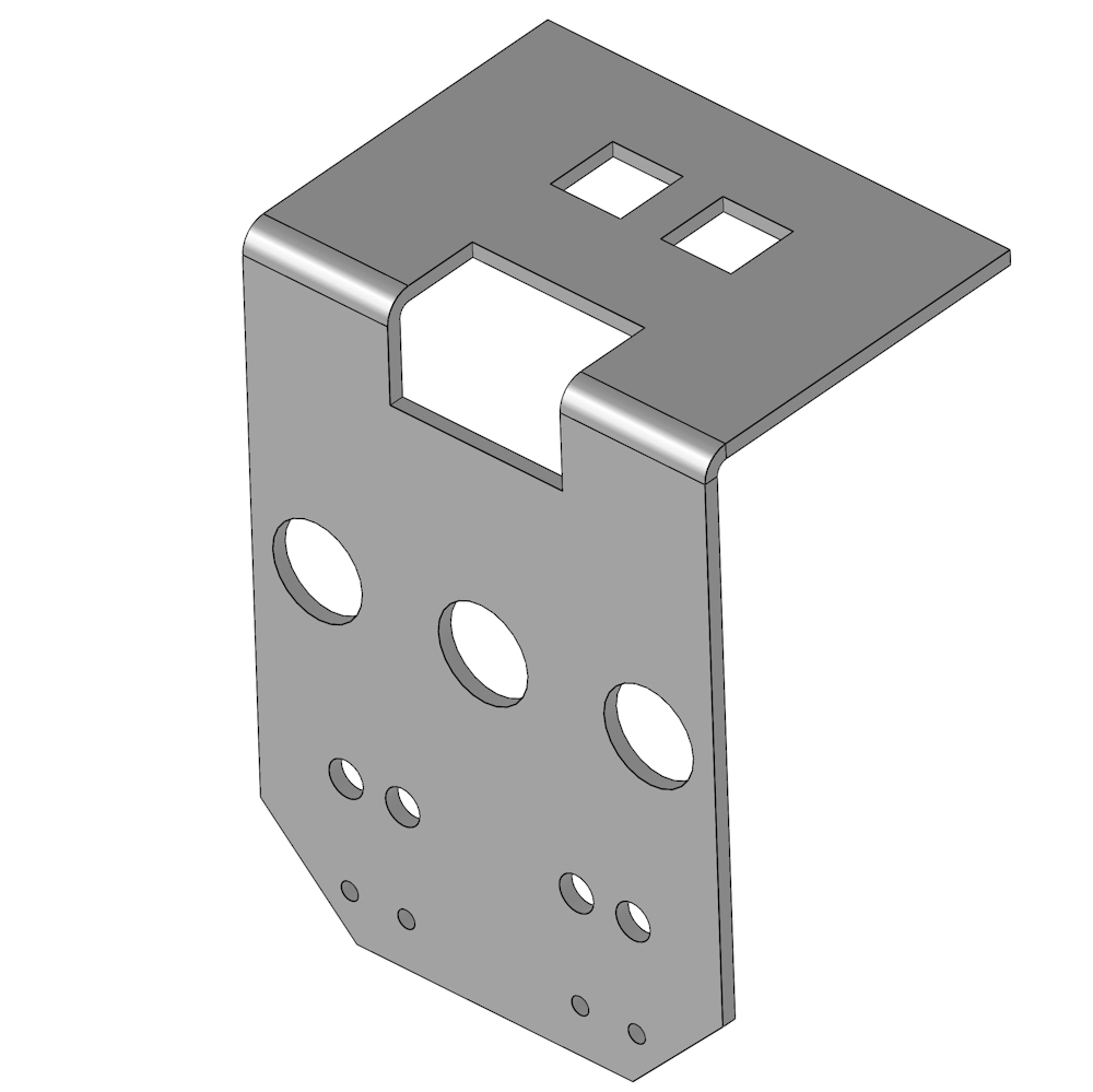 Roll up bracket for energy chain
