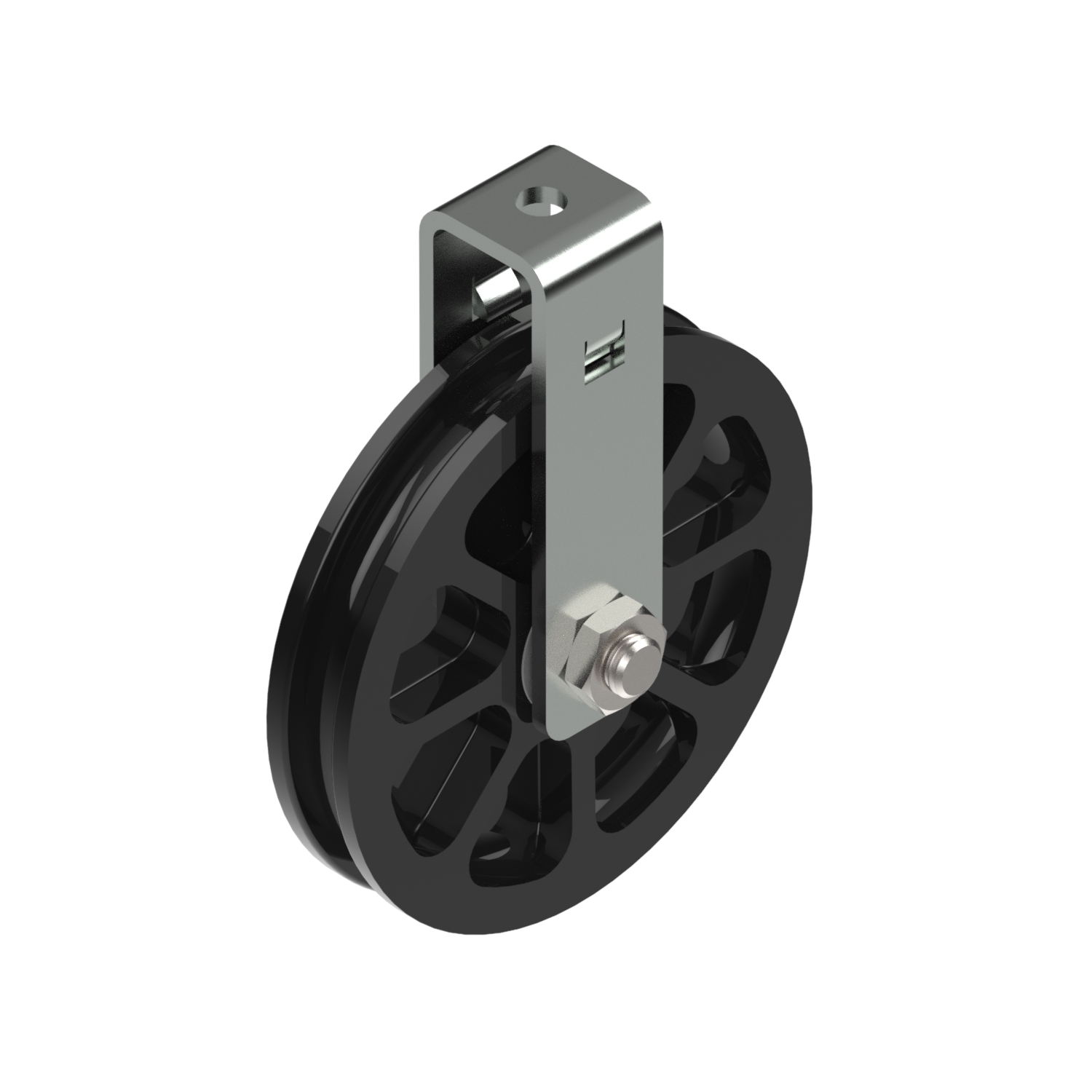 Cable pulley 100 with clamp - Wires until 9 mm Cable pulley 100 with clamp - Wires until 9 mm