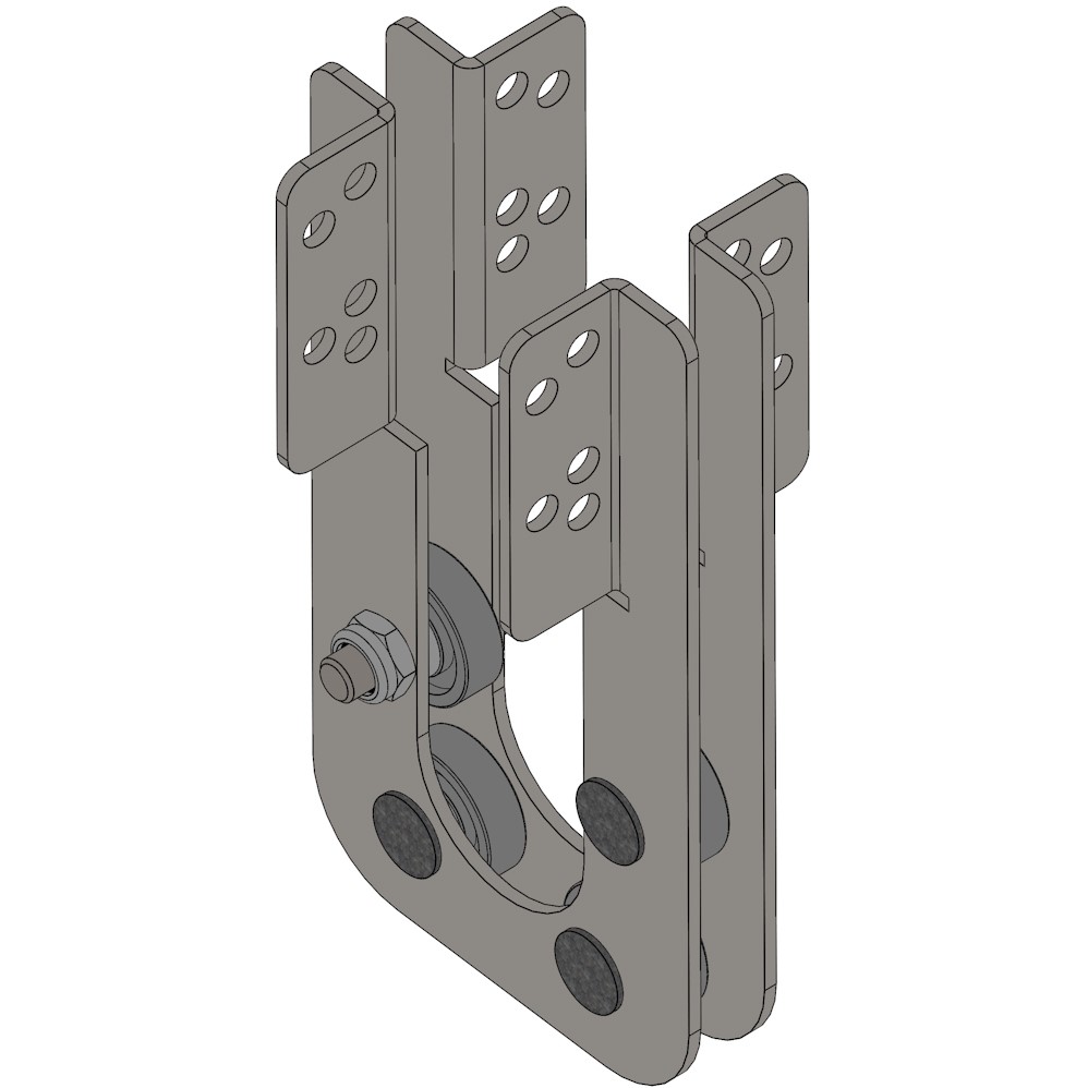 4 bearing shaft support 1" vertical - Gable drive