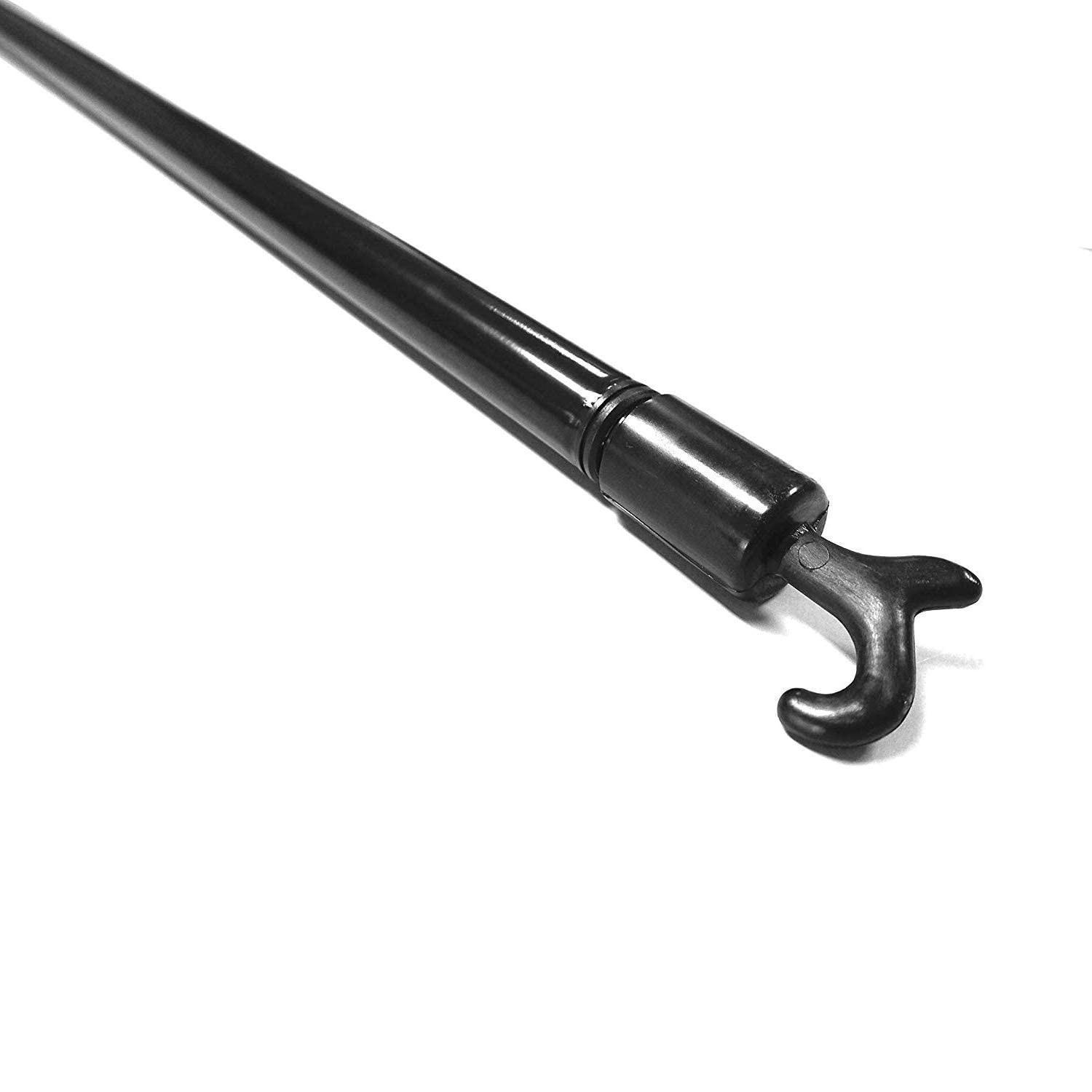 Telescopic rod pole inc. plastic pole hook - ready mounted